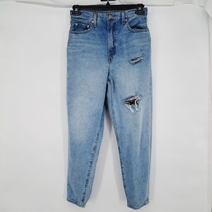 Levi's Premium Light Wash‎ High Loose Taper Distressed Size 28